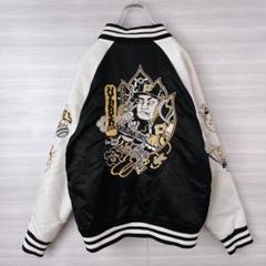 NEW ERA MLB パイレーツ　和柄総刺繍中綿入り　スタジャン　M 古着 NEW ERA MLB パイレーツ和柄総刺繍中綿入りスタジャンM 古着