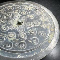 中国漢時代 菊花紋古鏡 319g/直径18.7㎝ 東Y7-0801⭐︎2Fトヒト