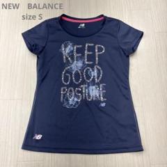 NEW BALANCE ニューバランス 速乾Tシャツ S ネイビー
