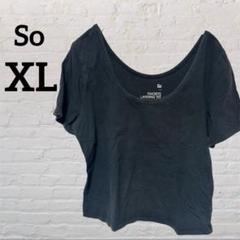 So Favorite Layering Tee 【XL】ブラック ショート丈