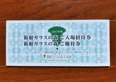 箱根ガラスの森美術館　株主優待券　4枚入場招待券 箱根ガラスの森美術館利用券 ご入場招待券5枚+ご優待券 - メルカリ