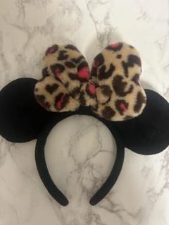 ディズニー　ヒョウ柄　カチューシャ