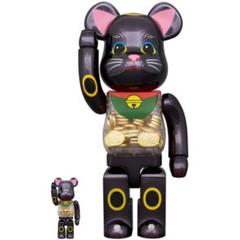 招き猫 小判 千万両 黒メッキ 100％&400％のサムネイル