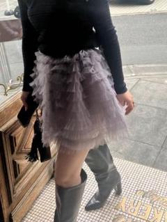 HONEYMIHONEY tulle tiered mini skirt