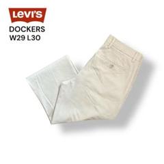LEVI'S DOCKERS タックなしワークチノパン29×30ホワイトベージュ