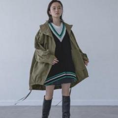 新品未使用　JEANASIS モンスターパーカーコートボア ブラック JEANASIS（ジーナシス）の「モンスターパーカーコート/892192