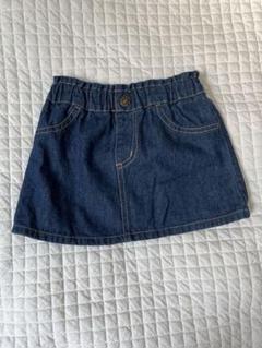 デニム ミニスカート ゴム入り ボタン付き　80
