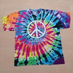 タイダイ Tシャツ PEACE LOVE & CRABS