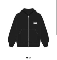 BABYMONSTER ジップフーディー　ホワイト　short ベビモン　1 31b92768a1a19c9247aa8934ceb21b