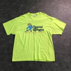 【ヴィンテージ】ネオンカラー プリントTシャツ 古着usedSM14