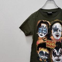 KISS BABY バンド Tシャツ 半袖 プリントロゴ 派手 奇抜 Sサイズ