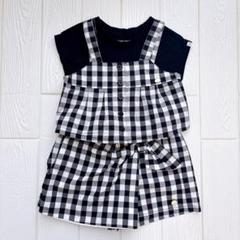 美品＊ケイトスペード＊ギンガムチェック柄ノースリーブワンピースドレス＊140 ケイトスペード KATE SPADE gingham smocked-waist dress ドレス