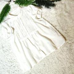 LOWRYS FARM♡ブラウス【M】♡レース飾♡刺繍飾♡シアー♡