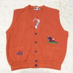 【送料込み】CREEK KEEPER'S レトロ 狐 ゴルフ 刺繍 L