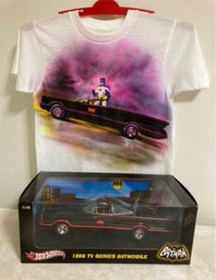 ホットウィール BATMOBILE & エアブラシハンドペイントキッズ用T