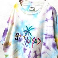USA製テネシーリバーセントトーマスU.S.V.I刺繍 TシャツタイダイL古着紫