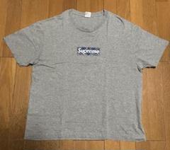 Supreme バンダナ柄ロゴ Tシャツ XL グレー - メルカリ