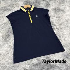 【美品】TAYLORMADE 長袖ポロシャツ ネイビー　Lサイズ テーラーメイド ゴルフウェア 長袖 ポロシャツ ネイビー Lサイズ
