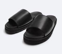 ZARA - ZARA ザラ VIBRAM レザーサンダル 43 27.6cmの通販 by