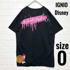 イグニオ　Tシャツ バスケ　ディズニー　ミニープリント　黒　練習着　【O】