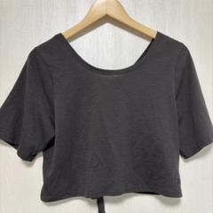オーシャンパシフィック　op 背中開き　クロップドTシャツ　サイズL