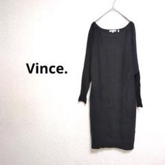 Vince ニットワンピース ベージュ 801-65320-343カシミア30％