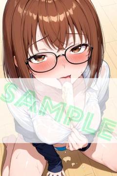 夏美少女　A4ポスター　アイス　コスプレ　イラスト　オリジナル　　287のサムネイル