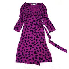 DVF ダイアンフォンファステンバーグ　ラップワンピース　伸縮性　 サイズ0 S