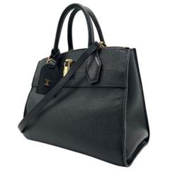 【極美品】ルイヴィトン　シティスティーマー　トートバッグ　ショルダー　黒　レザー LOUIS VUITTON - 【極美品】ルイヴィトン シティスティーマー