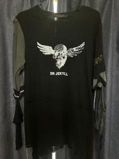 UNDERCOVER but beautiful 釘 レース切り替え ロンT BACKモチーフレース付ロンT