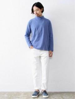 USAコットンピグメントモックネックロンTのサムネイル