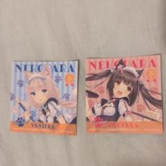 ネコぱら セカイコネクト　ステッカー　ショコラ＆バニラ