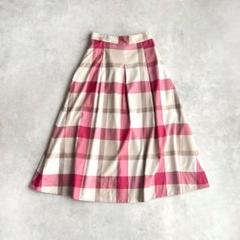 美品♡バーバリーブルーレーベル クレストブリッジ　リボンギャザースカートべージュ BLUE LABEL CRESTBRIDGE（ブルーレーベルクレストブリッジ）の