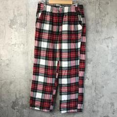 yz25古着　チェックパンツ　パジャマパンツ　白　赤　黒　青　緑　黄