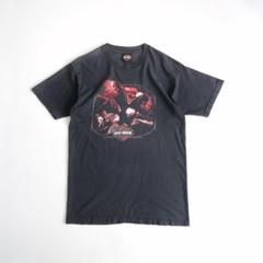 ハーレーダビッドソン　USA製00s 両面プリント半袖Tシャツ　黒L古着