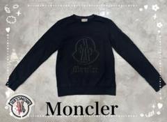 【S相当】MONCLER モンクレールスウェットトレーナーラバーワッペン黒14A S相当】MONCLER モンクレールスウェットトレーナーラバー