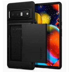 Pixel6 Pro ケース 手帳型 カードケース 2重構造 耐衝撃 ブラック