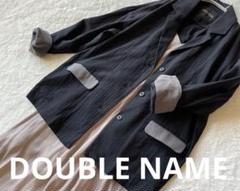 DOUBLE NAME ダブルネーム　コットンジャケット　バイカラー