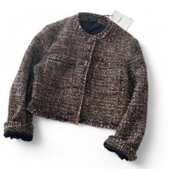 【rerere】　【theory】セオリー　ツイード ジャケット　グレー STYLISH TWEED | WOMEN（レディース）｜Theory 公式通販サイト