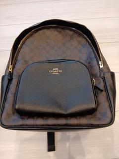 COACH シグネチャー バックパック C5671 ブラウン×ブラック COACH コーチ シグネチャー ブラック ブラウン c5671（☆新品未