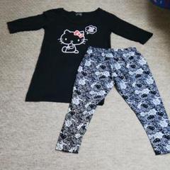 ハローキティ-Tシャツ&スパッツセット