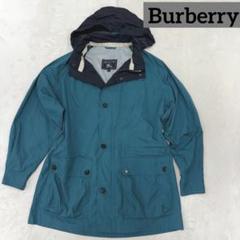 【正規品】 定価20万】Burberryバーバリー ナイロンジャケット 青緑 L ジャケット・アウター