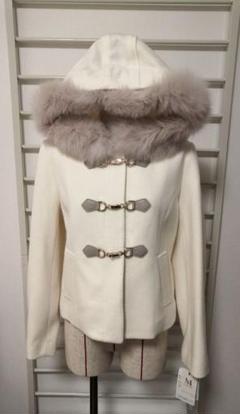 ダッフルコート レディース 白の中古 未使用品を探そう メルカリ