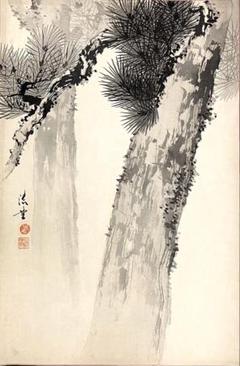 日本南画院 三井飯山 飯山 掛軸 新緑 山水画 日本南画院 三井飯山 飯山 掛軸 新緑 山水画