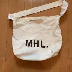 MHL. マーガレットハウエル コットンキャンバスショルダーバッグ