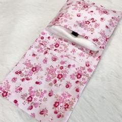 サニタリーケース 花柄 小さなお花 ピンク S8213