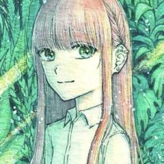 【額付き】手描きイラスト オリジナル 原画 L版サイズ 緑 植物 温室 創作