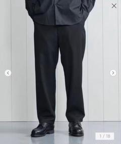 H BEAUTY&YOUTH WOOL VACANT EASY PANTS Lのサムネイル