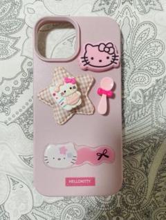 【新品】HELLO KITTY ピンク iPhone15ケース