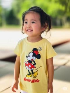 ディズニー　ミニーマウス イエロー Tシャツ　こども服　サイズ80